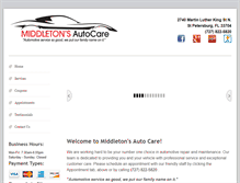 Tablet Screenshot of middletonsautocare.net